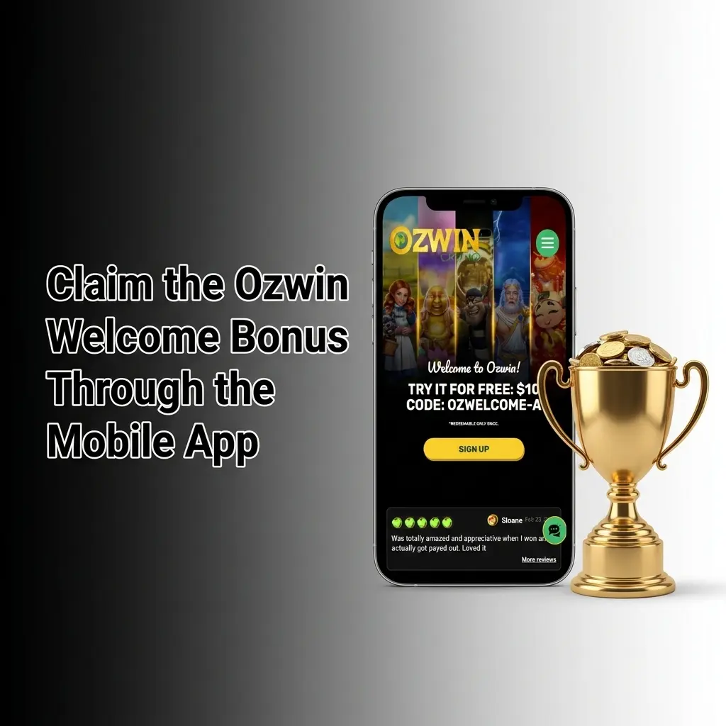 Ozwin mobile app welcome bonus