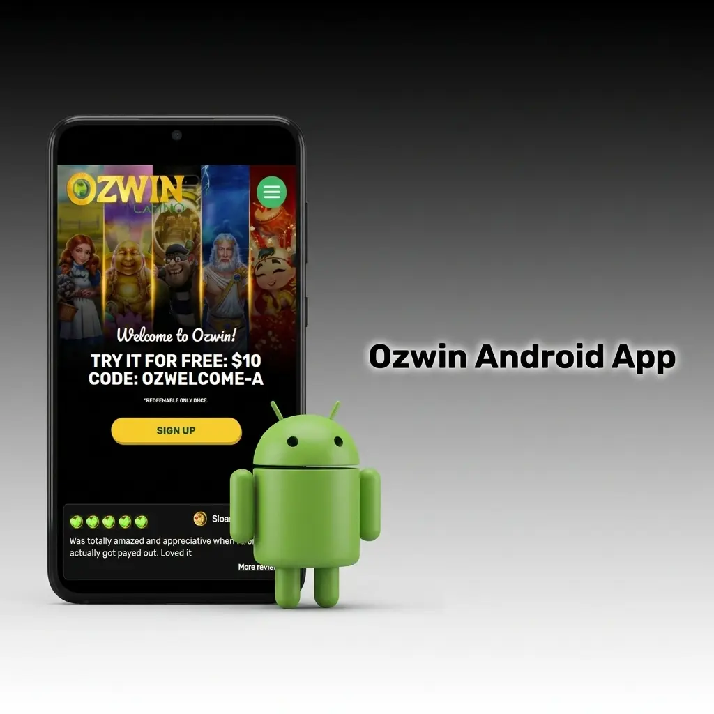 Ozwin Android app on a smartphone