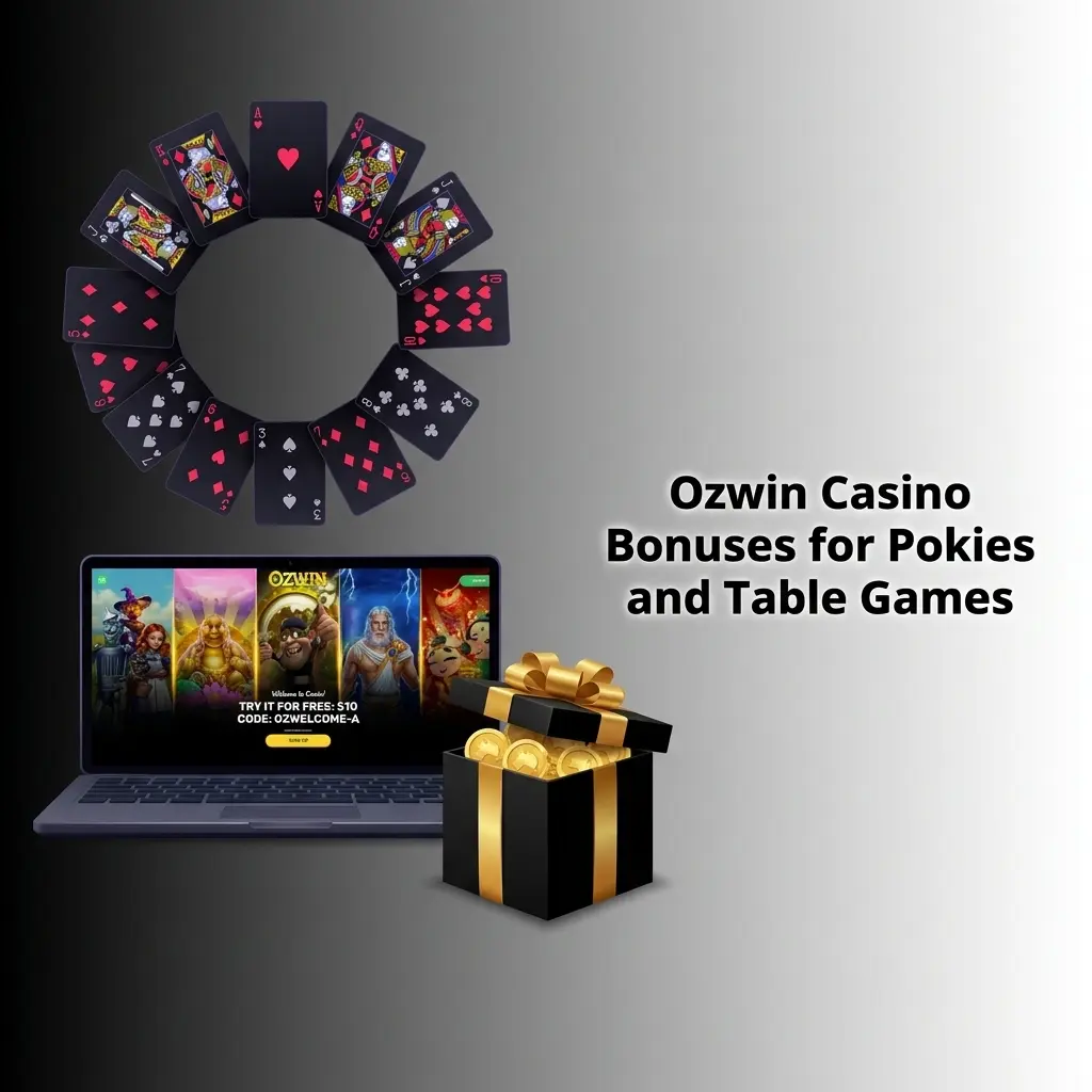 Ozwin Casino bonuses for pokies and table games