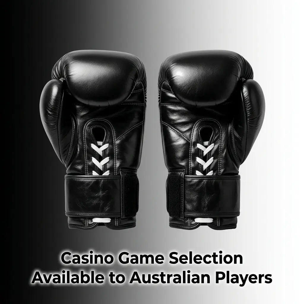 Casino game selection screen showing pokies, table games and live dealer titles