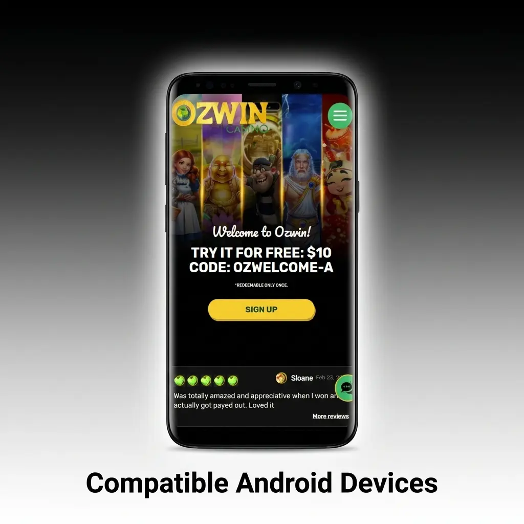 Android devices compatible with the Ozwin app