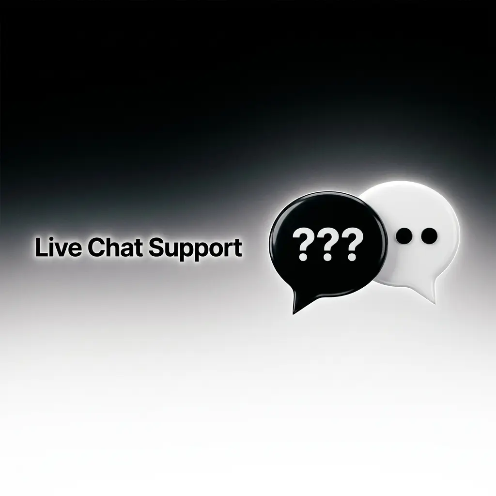 Live chat support icon on the Ozwin website