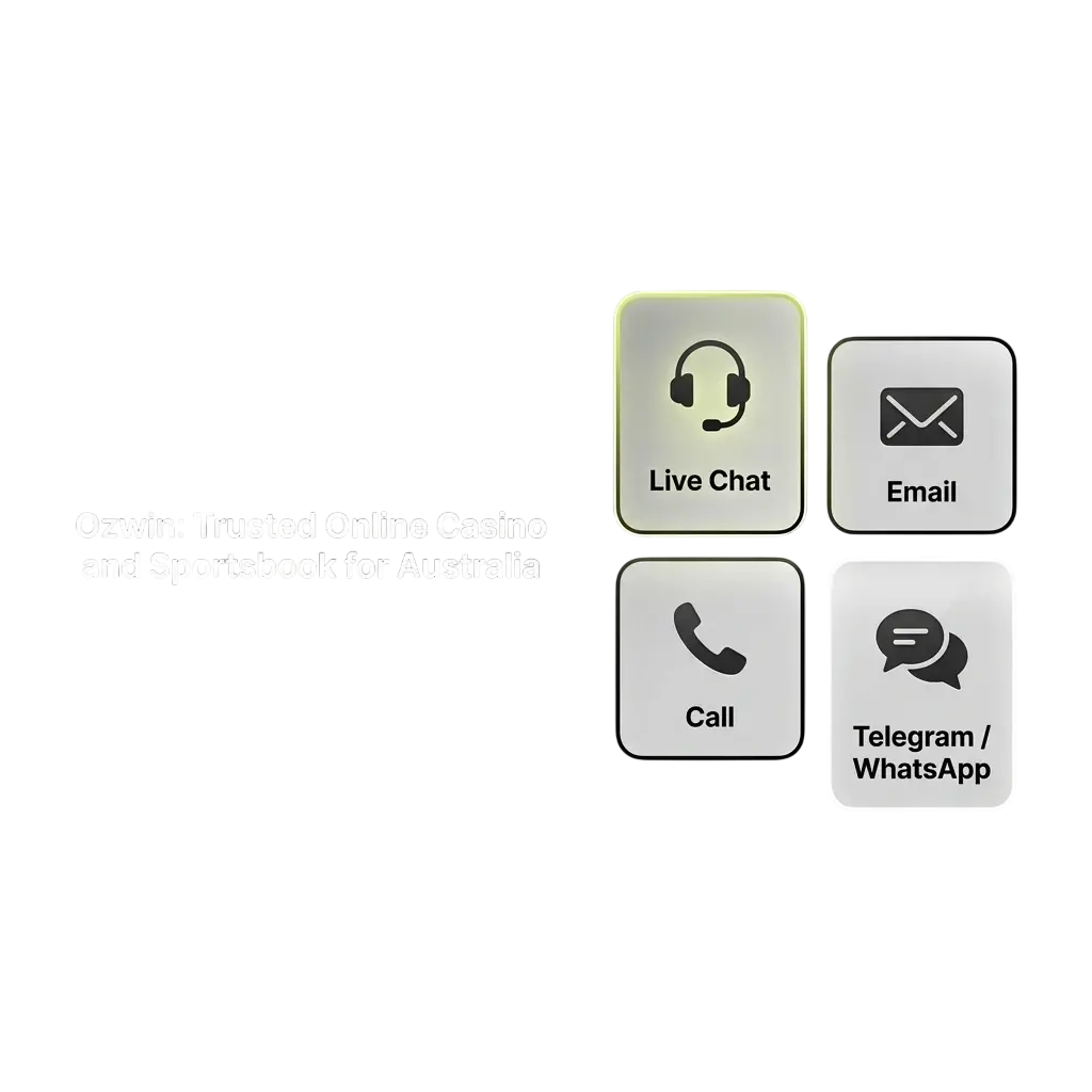 Ozwin online casino and sportsbook interface